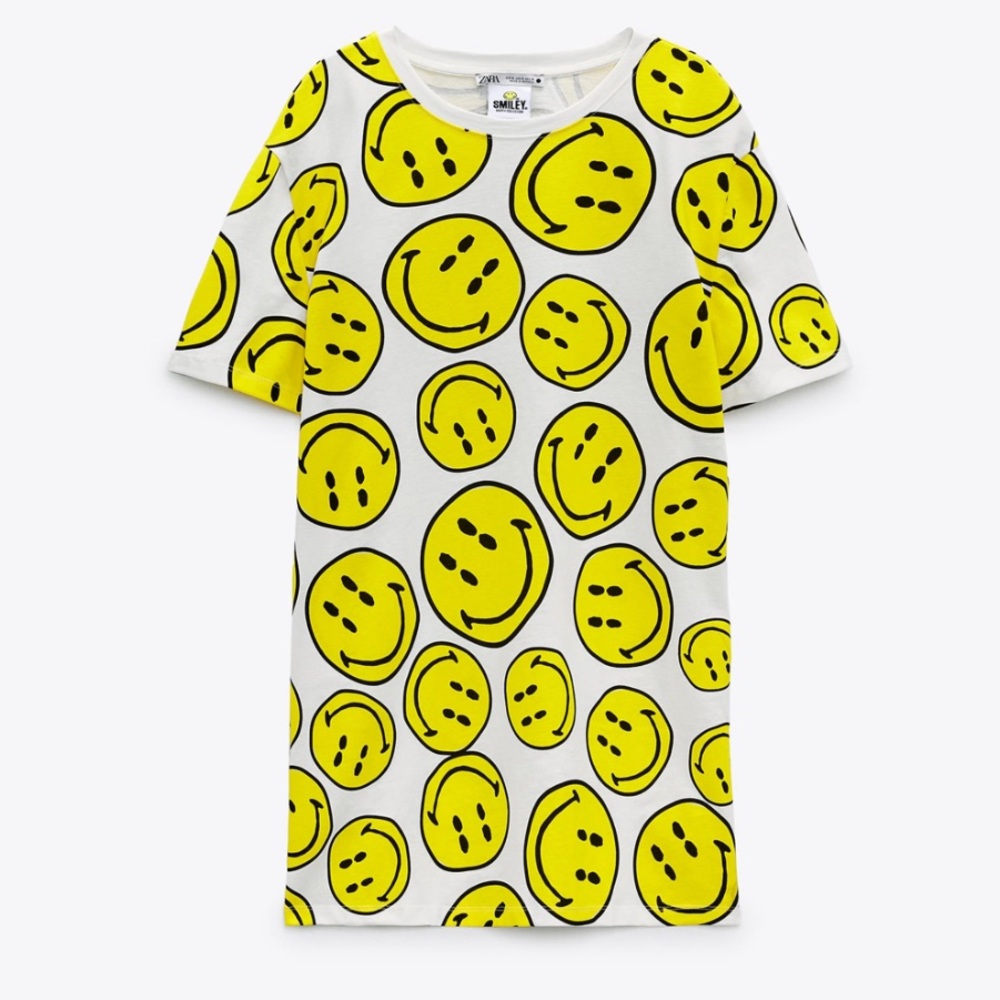 ZARA Smiley Happy Face Dress - Picture 3 of 4